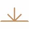 Ekena Millwork Saratoga Timber Gable Bracket, Western Red Cedar, 84"W x 42"H x 3 1/2"D x 3 1/2"F, 12/12 Pitch GBW084X42X0404SAR00SWR - alternate 1